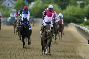 APTOPIX Preakness Stakes Horse Race