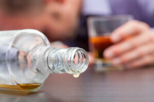 Uncontrolled consumption of alcohol