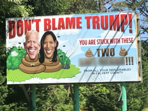 Biden harris billboard