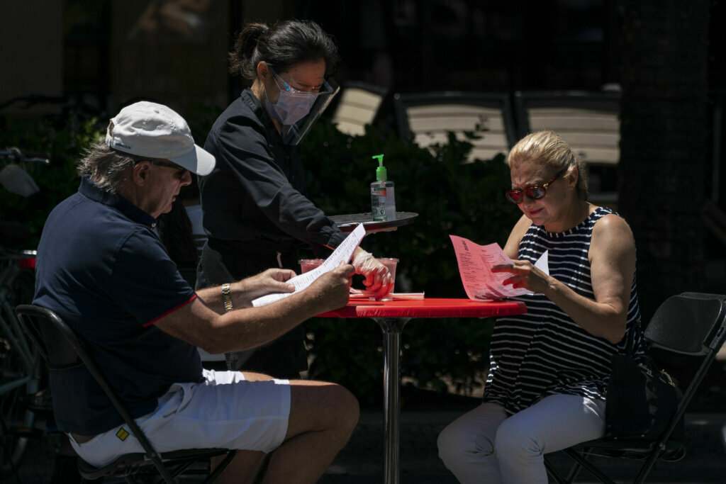 Streets Closed To Provide Space For Outdoor Dining In Bethesda During Pandemic