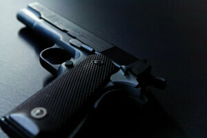 Old semi automatic hand gun