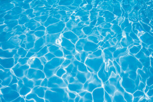 Beautiful rippled water in swimming pool