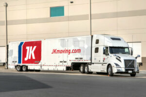 A JK moving truck is seen. (Courtesy JK Moving)
