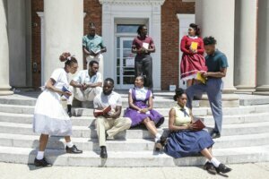 Photo 2 Step Afrika dancers Little Rock 9 Tribute in Juneteenth performance