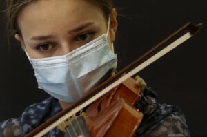 Virus Outbreak Italy Music Conservatory