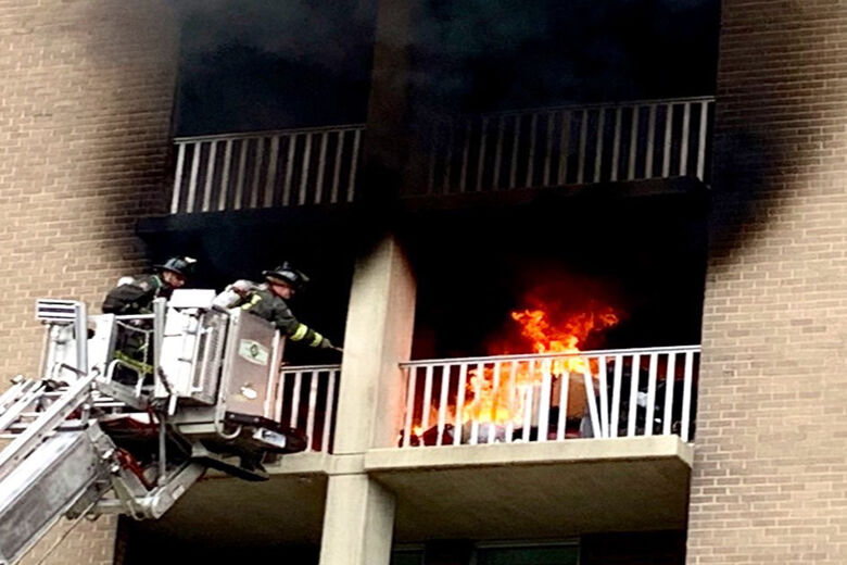 Apartment fire