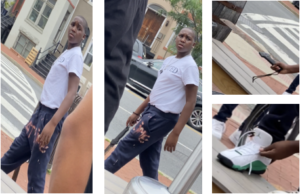 The suspect who was arrested by D.C. police after threatening to stab another man with a machete while making anti gay slurs
