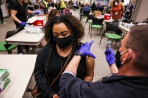 Johnson & Johnson Vaccine Administered At Colorado Fire Department