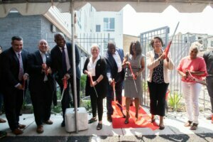 DC Mayor Muriel Bowser took part in the ribbon cutting ceremony, Wednesday, at the Todd A, Lee Senior Residences on Kennedy Street in Ward 4.