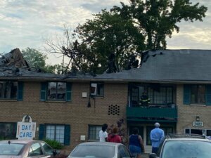 Firefighters in Prince George's County battled a blaze in the early morning Thursday.