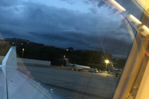 D.C. resident Lindsay Hoskins was on the tarmac at Reagan National on Thursday during the tornado warning.