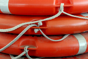Close up Lifebuoys