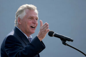 Terry McAuliffe Kicks Off Bus Tour To Campaign For Virginia Governor
