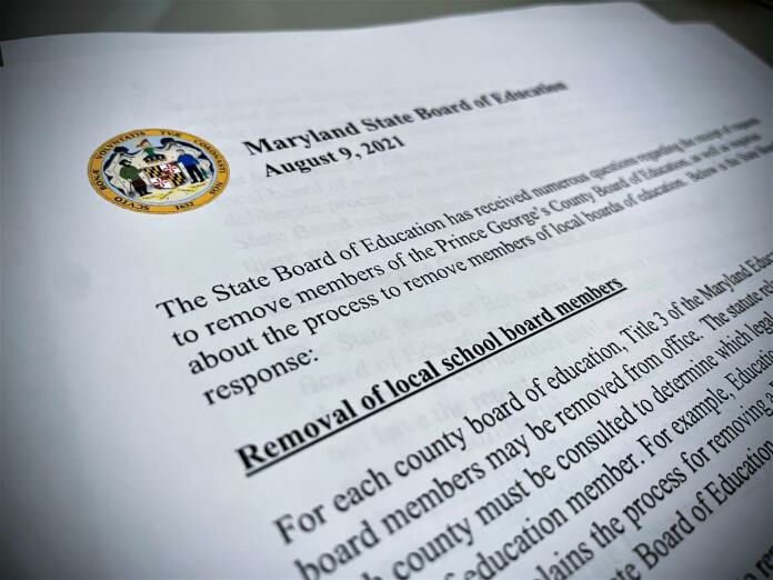 PG BOE MSDE complaint