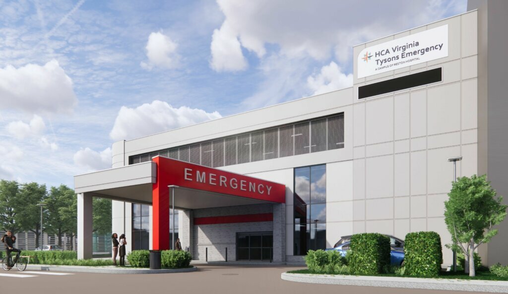 HCA Virginia has begun construction on a new freestanding emergency room (ER), Tysons Emergency, at 8240 Leesburg Pike.