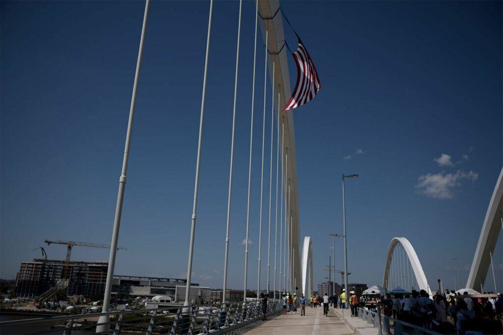 Ribbon Cutting Ceremony Held Marking Completion Of Frederick Douglass Memorial Bridge Project In D.C.