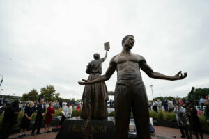 Emancipation freedom statues