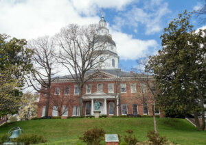 Annapolis Maryland Maryland State house in the Spring