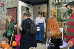 Trick or treating on Main Street Ellicott City