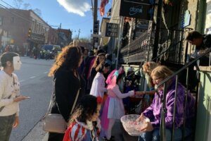 Trick or treating on Main Street Ellicott City