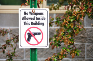 No Guns Sign