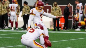 Commanders K Joey Slye agrees to new two year deal