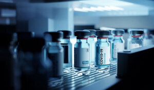 Production of Covid 19 Vaccine Vials In Cold Storage
