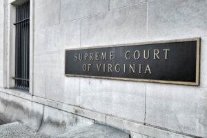 Supreme Court of Virginia Building Sign, Richmond