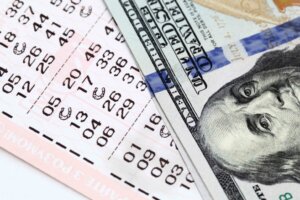 Lottery,And,Dollar,Bills
