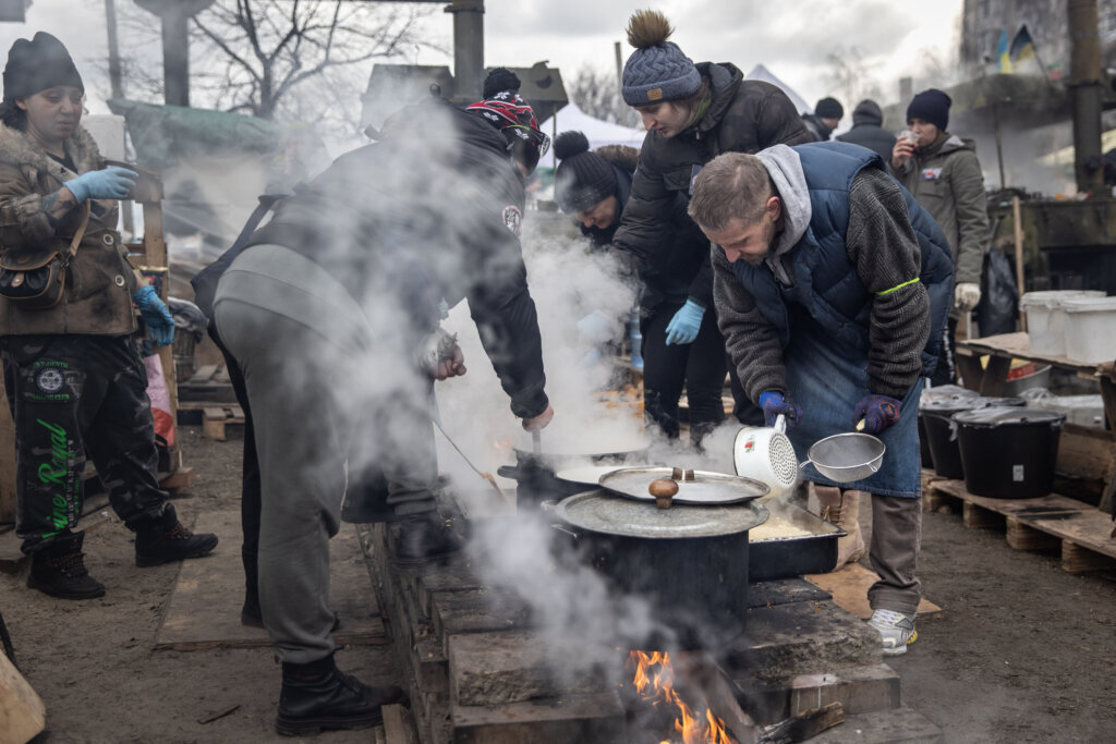 Russians Continue Assault On Outskirts Of Kyiv