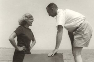 Liz Hartwell and Uncle Edward Van Laer
