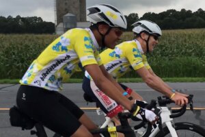 2 UCR Rockets Jake Edwards and Coach Matt McGoey (All American Bicycle Center)