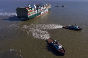 Cargo Ship Aground