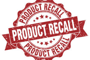 Product recall stamp. sign. seal