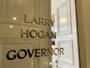 Hogan reception room door