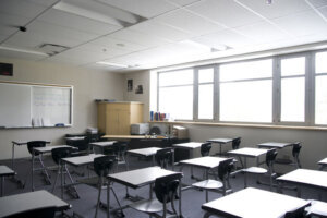 High school classroom