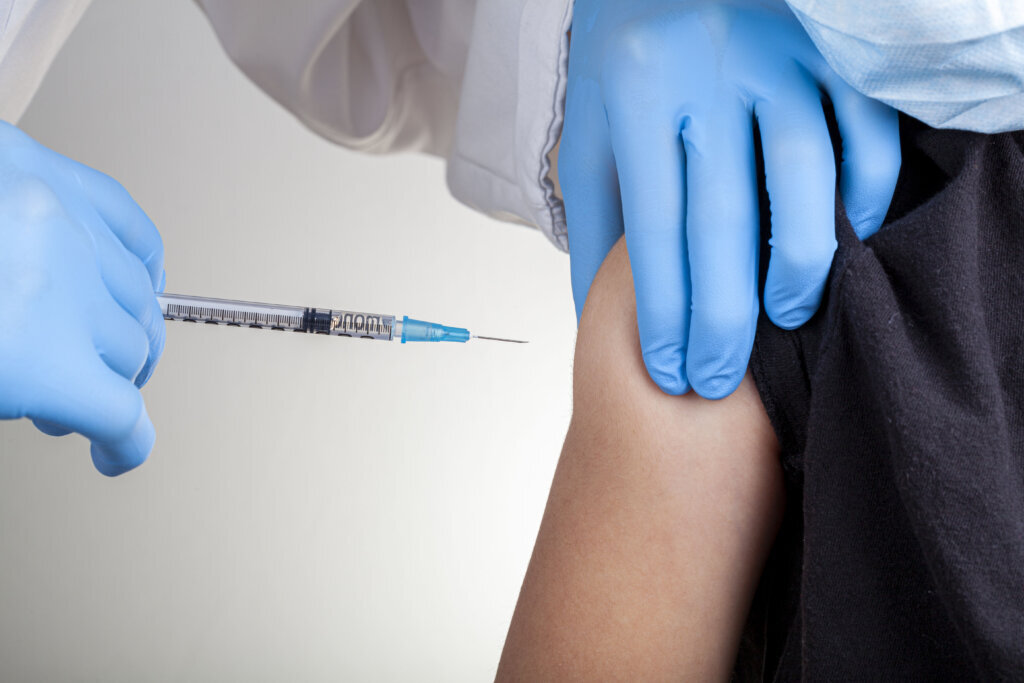 Concept image for children getting vaccination