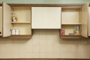 Empty Kitchen Cupboards