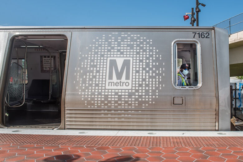 A Metro train is seen. (Courtesy WMATA)