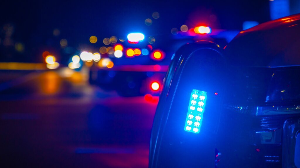 Generic crime scene police lights