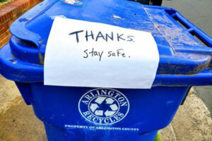 Arlington recycling container