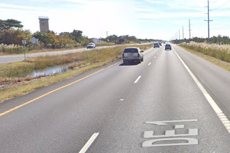 Route 1 in Delaware is seen. (Courtesy Delaware State Police)