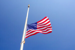 Flag half staff