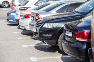 Cars in the parking lot