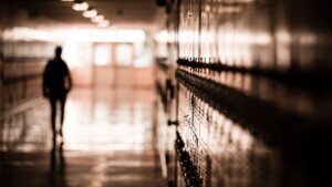 Generic high school hallway