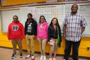 Chidi Duru with Students