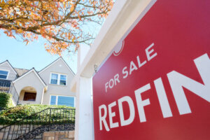 Redfin Real Estate Yard Sign Pictures in Seattle