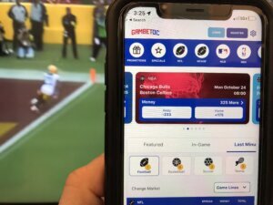 GambetDC app on phone.