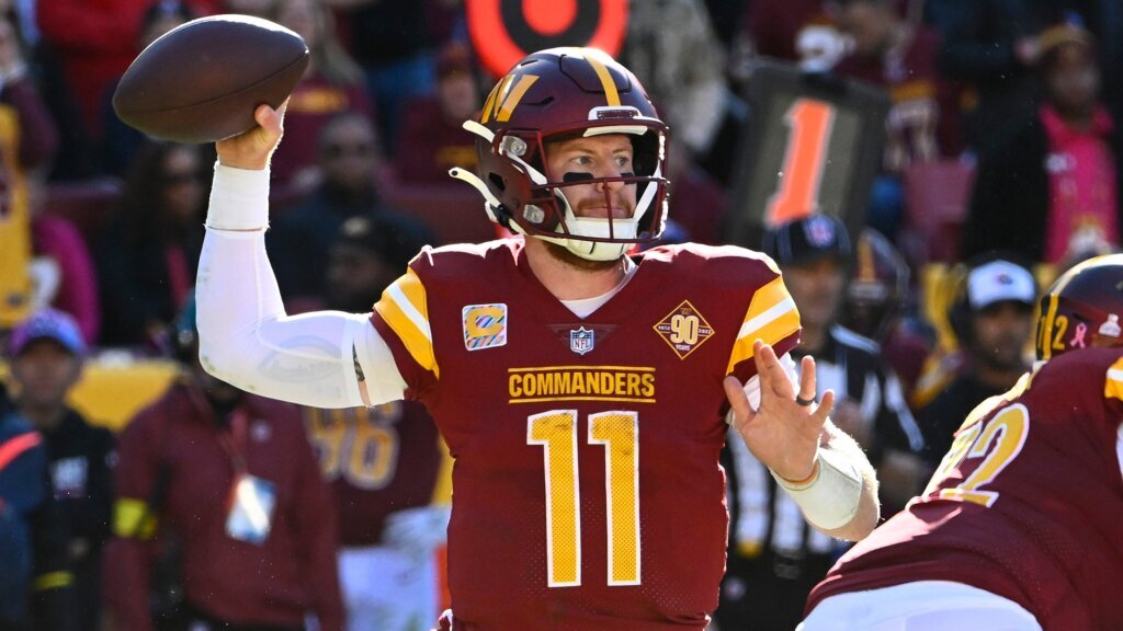 Commanders activate Wentz but lose critical piece of O line