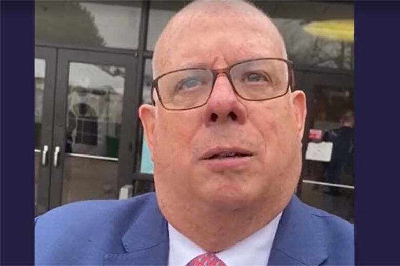 Larry Hogan talks to WTOP. (WTOP/John Domen)